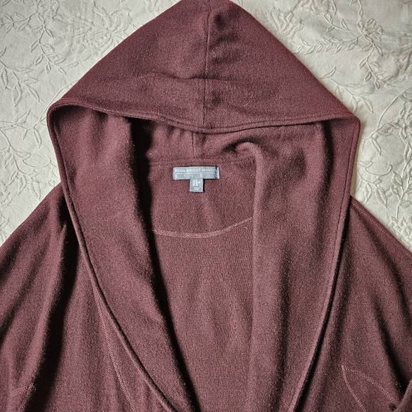 100% wool burgundy coat jacket - Picture 4 of 13